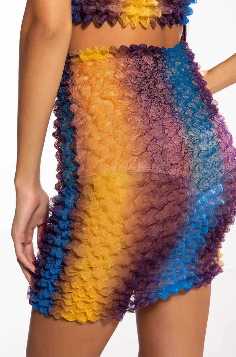 PALOMA TEXTURED MINI SKIRT