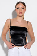 PASSIONE SATIN OPEN SIDE TOP