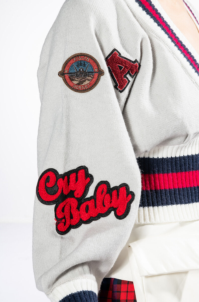 PATCHES ON PATCHES SWEATER