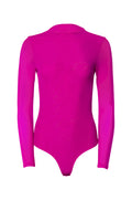 PAXTON SEXY MESH LONG SLEEVE FUNNEL NECK BODYSUIT