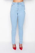 PEEK-A-BOOTY SKINNY JEANS