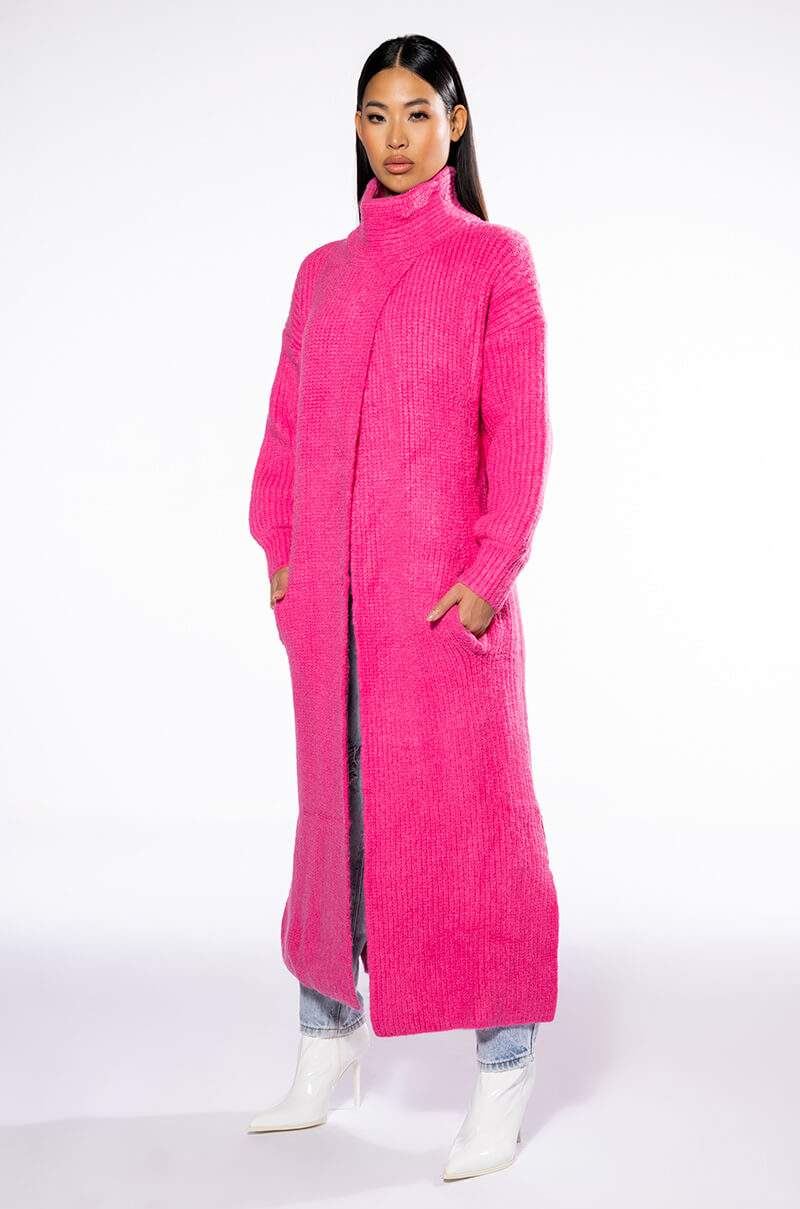PHOEBE CHUNKY KNIT LONG SWEATER