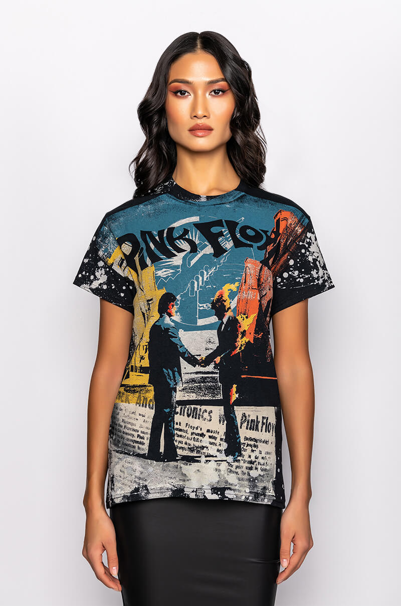 PINK FLOYD SPLATTER GRAPHIC TSHIRT