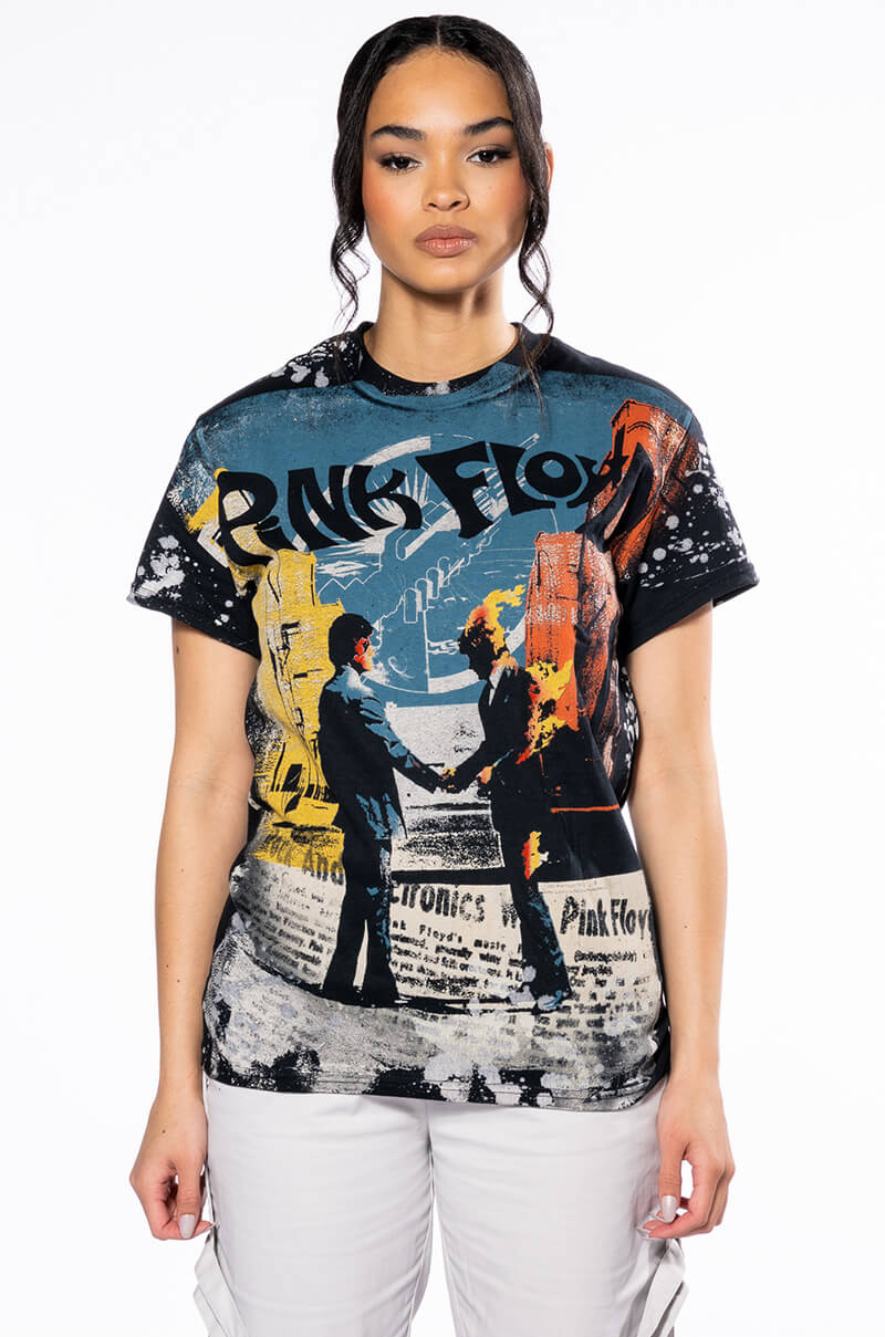 PINK FLOYD SPLATTER GRAPHIC TSHIRT
