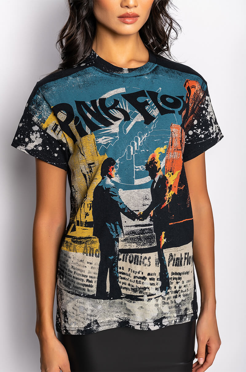 PINK FLOYD SPLATTER GRAPHIC TSHIRT