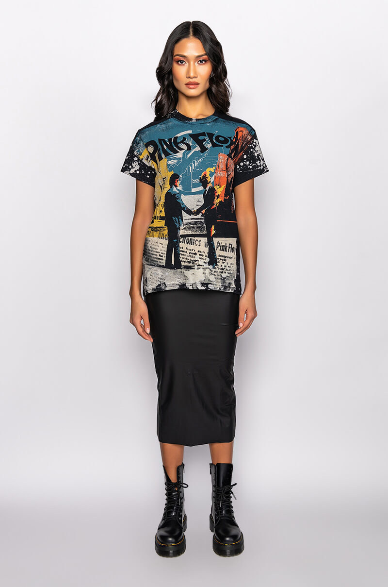 PINK FLOYD SPLATTER GRAPHIC TSHIRT