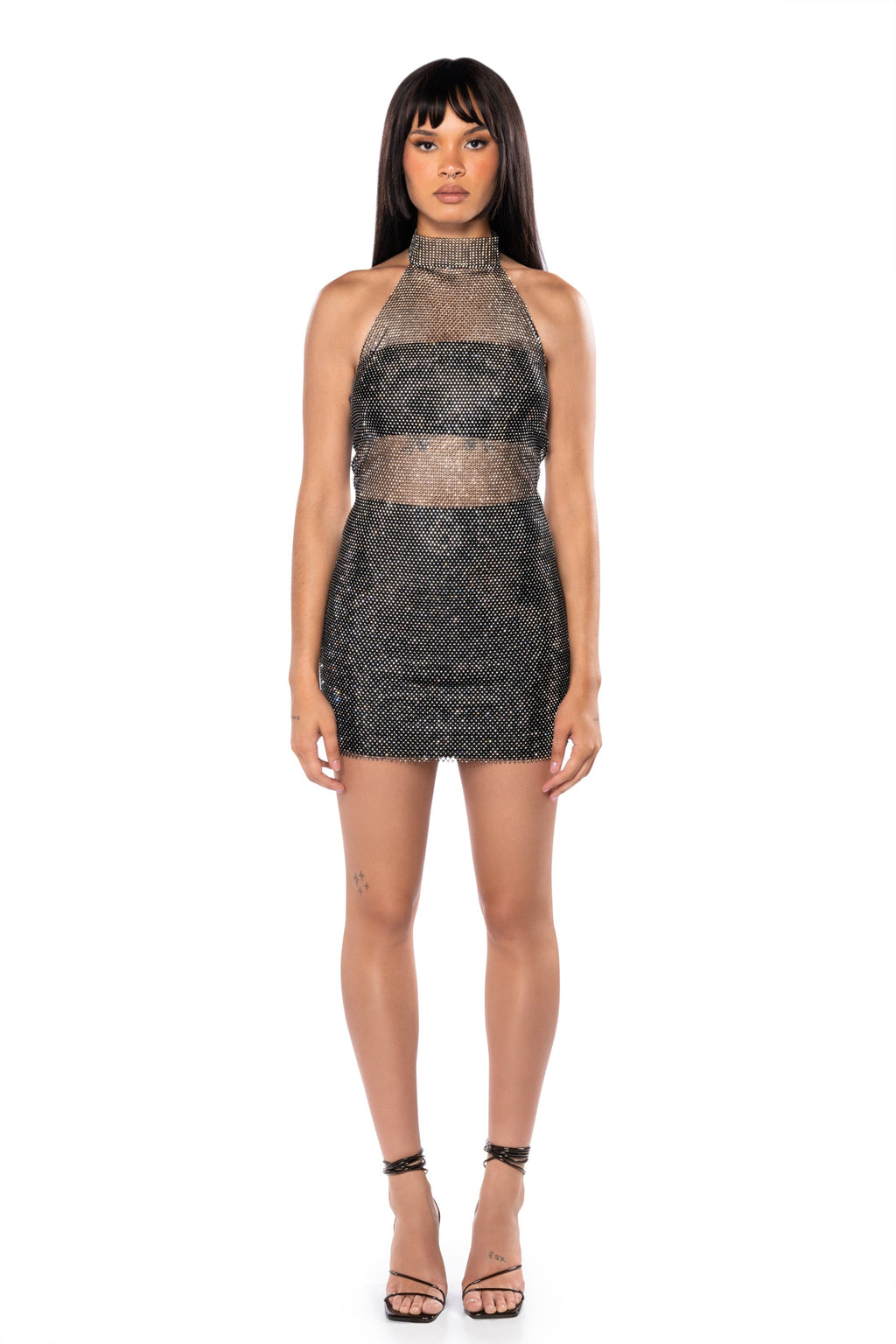 PIPER RHINESTONE MINI DRESS