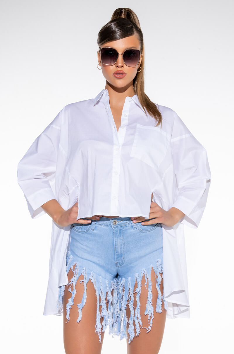 PIXIE LAYERED CHIFFON BLOUSE
