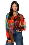 PLAY THE PART PATTERNED BUTTONDOWN
