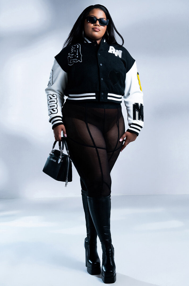 PLUS AZALEA WANG RUELA VARSITY JACKET