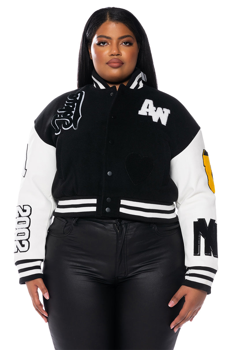 PLUS AZALEA WANG RUELA VARSITY JACKET