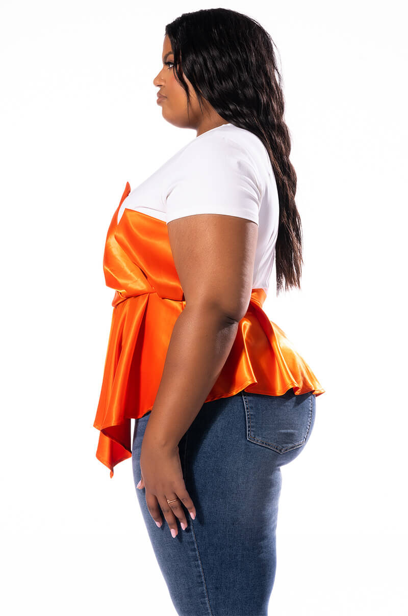 COMMIT TO IT PEPLUM TSHIRT