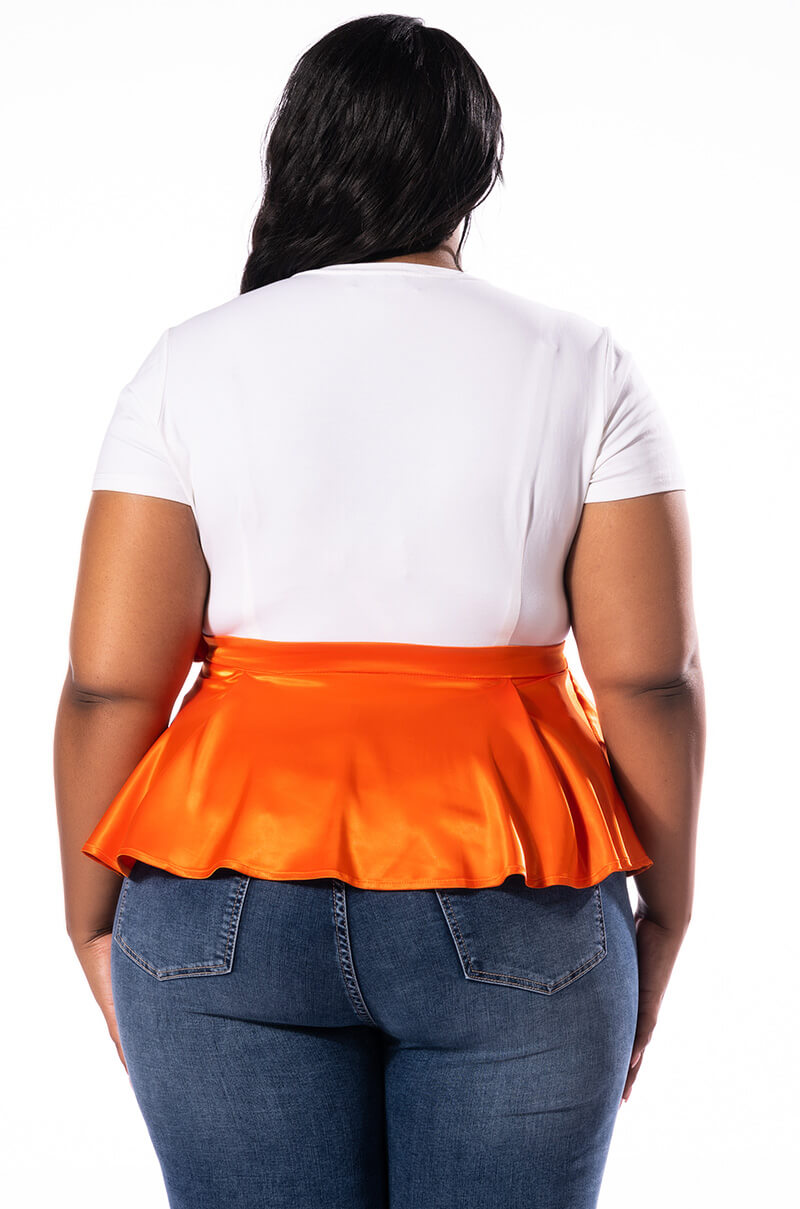 COMMIT TO IT PEPLUM TSHIRT