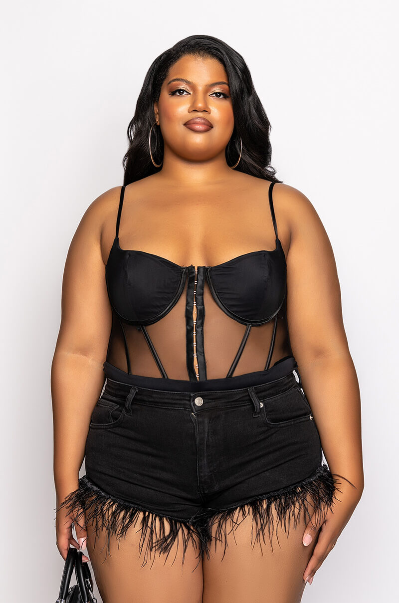 PLUS ESME CORSET BODYSUIT