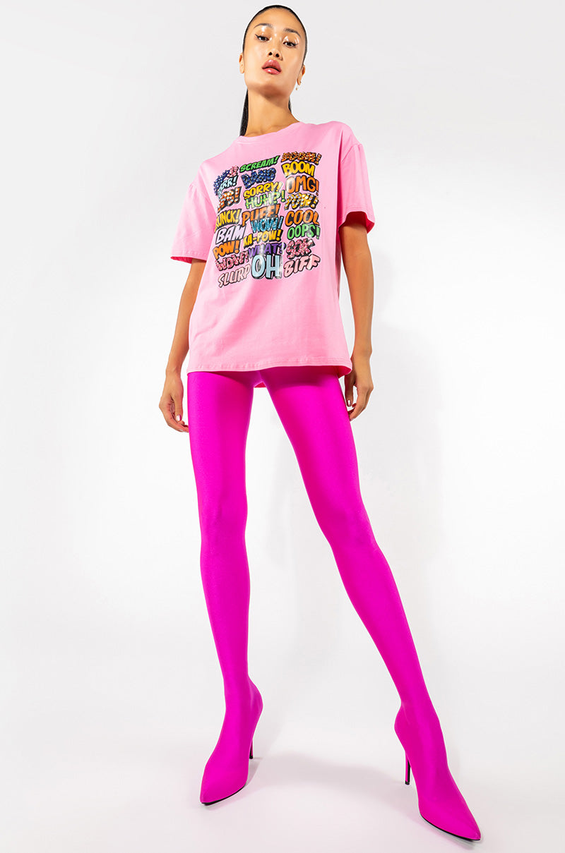 POP ART OVERSIZED GRAPHIC TSHIRT