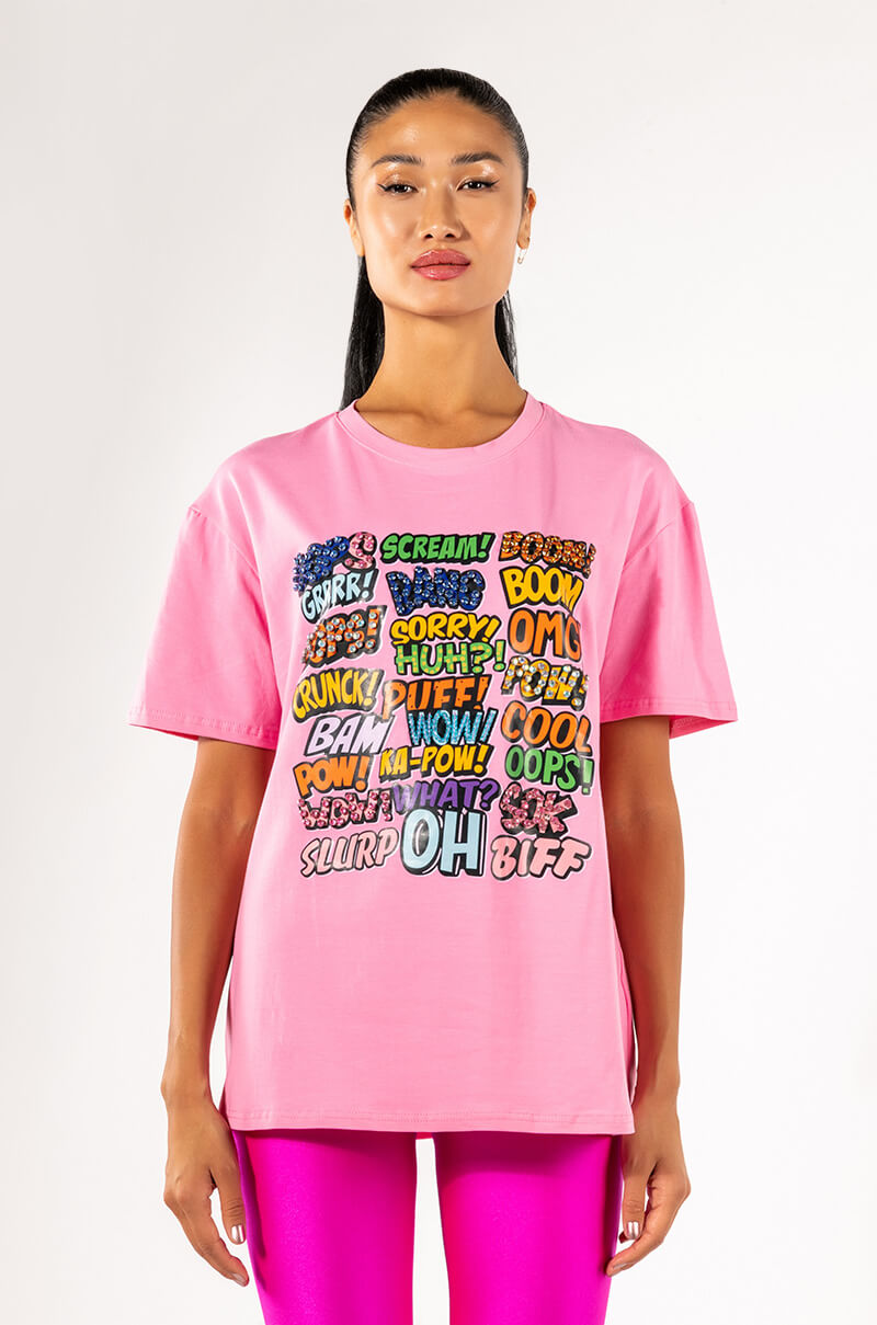 POP ART OVERSIZED GRAPHIC TSHIRT