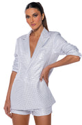 POP STAR SHINE BRIGHT RHINESTONE BLAZER