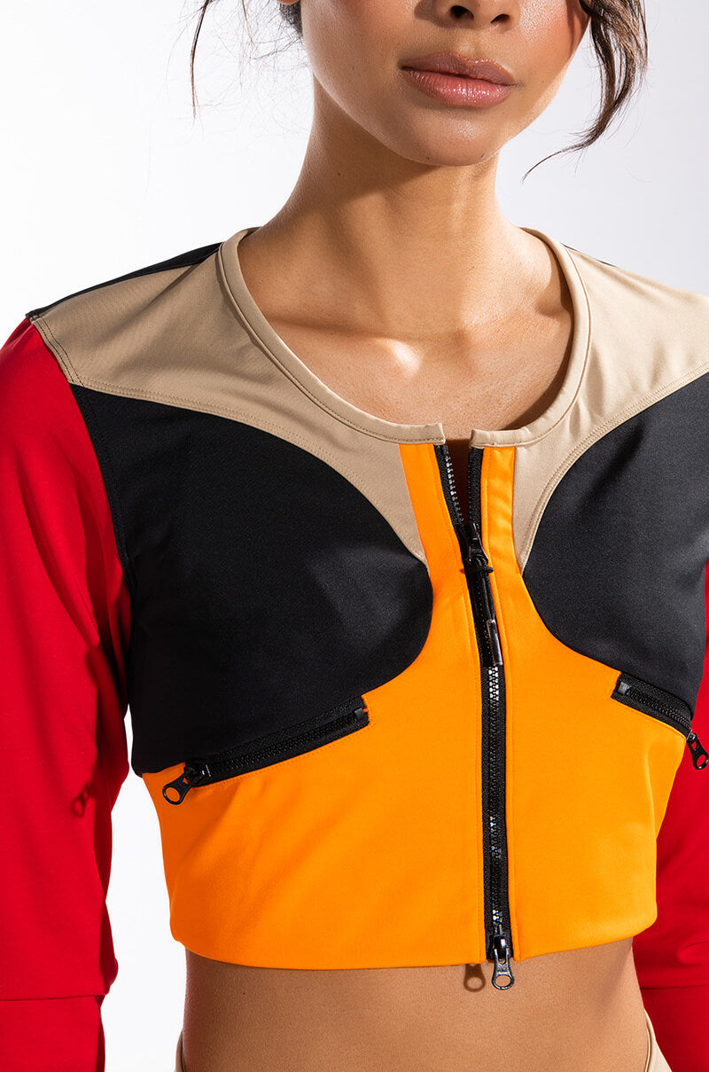 PUMA MULTI COLOR UNITY CROP TOP