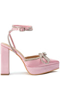 TASHA SATIN PINK PUMP