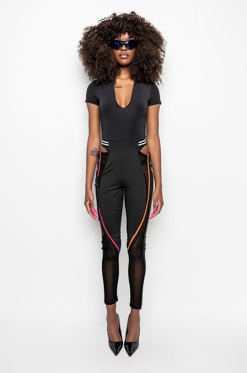 PUT IN WORK MESH PANEL CUTOUT LEGGING