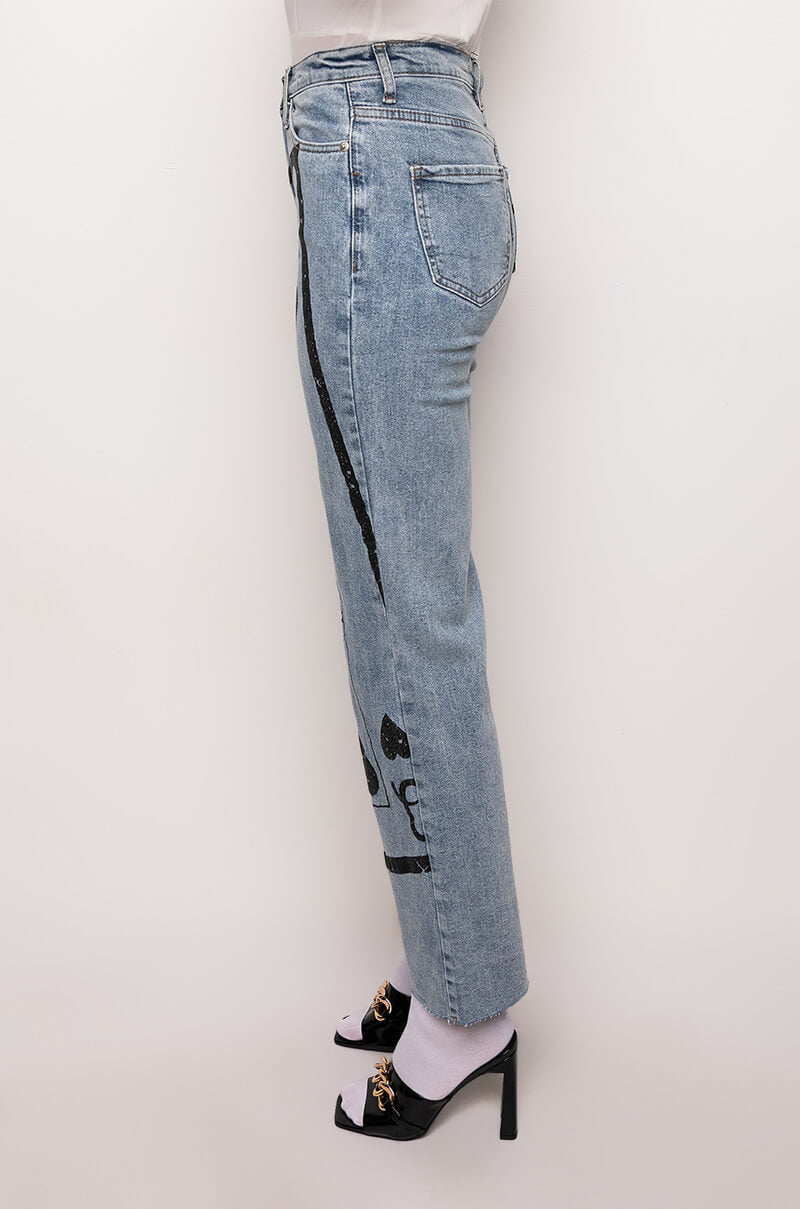 QUEEN OF MY HEART WIDE LEG DENIM