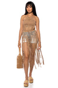QUEEN OF VACAY CROCHET DRESS