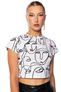 READ MY PINK LIPS GRAPHIC BABY TEE