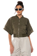 REPORTING FOR DUTY SHORT SLEEVE BOMBER