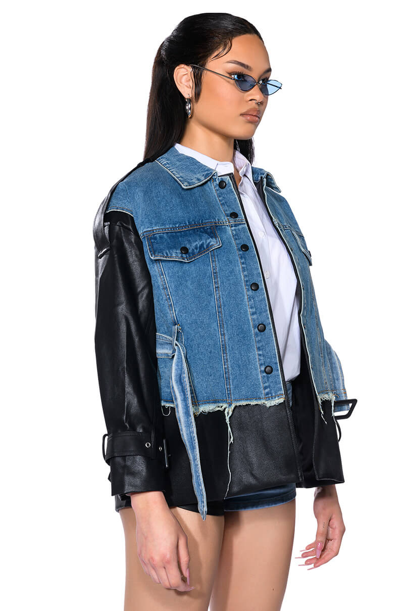 RHODE MIX MEDIA DENIM SHACKET