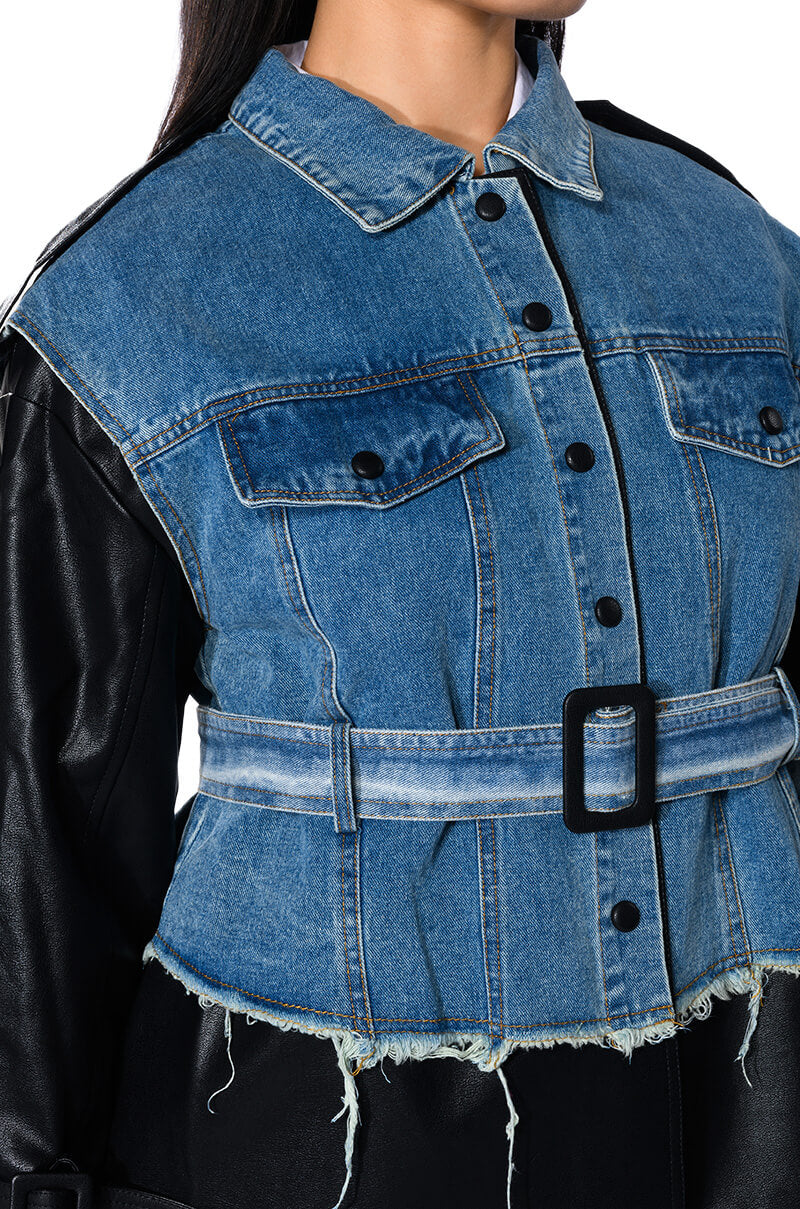 RHODE MIX MEDIA DENIM SHACKET