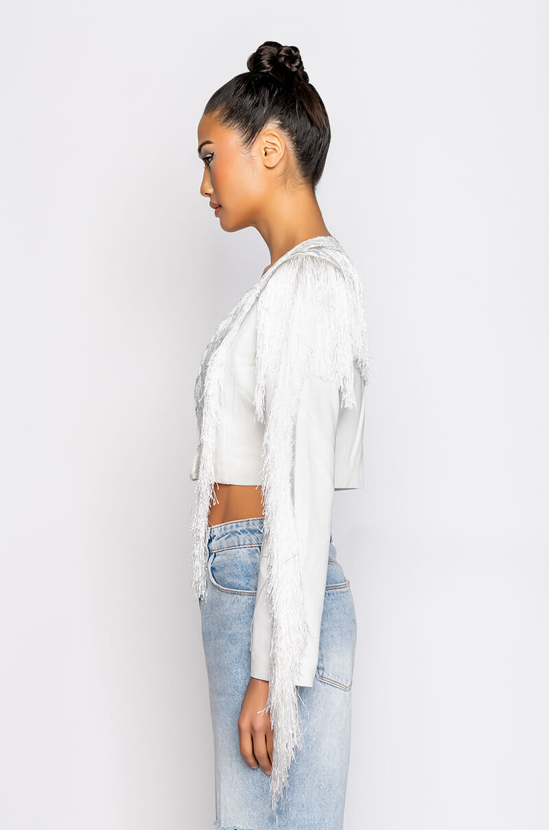 RIDE EM COWGIRL FRINGE BLAZER