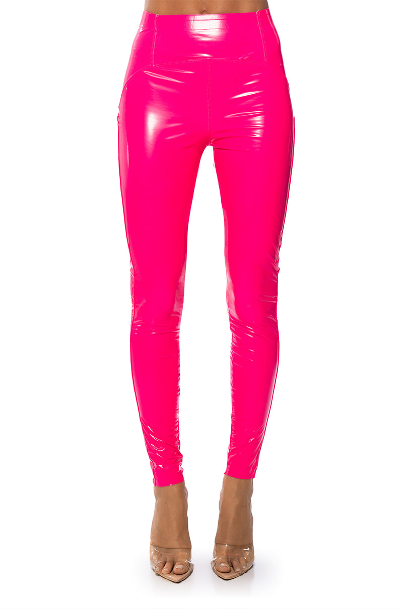 RIO NEON HIGH RISE LEGGING WITH 4 WAY STRETCH