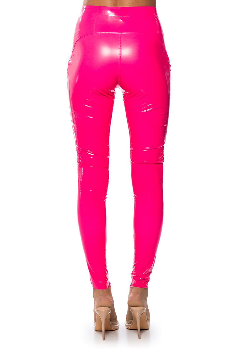 RIO NEON HIGH RISE LEGGING WITH 4 WAY STRETCH