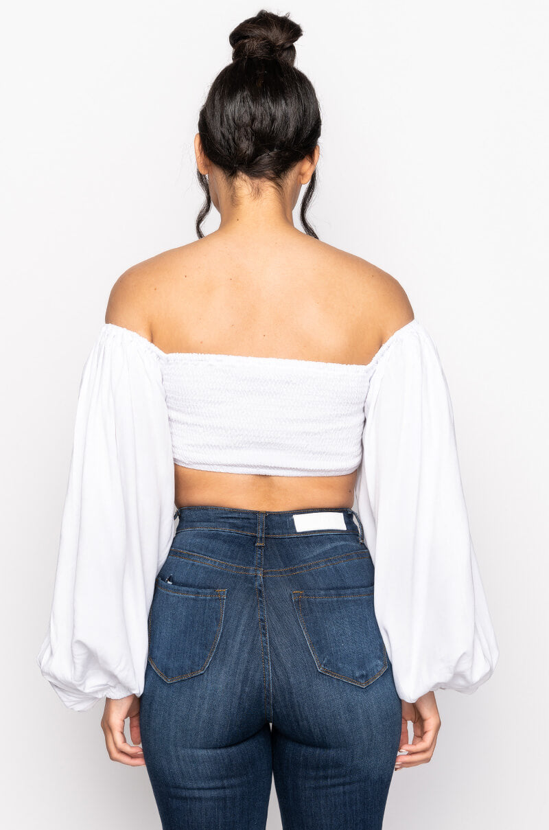 ROCK THE BOAT OFF SHOULDER BLOUSE