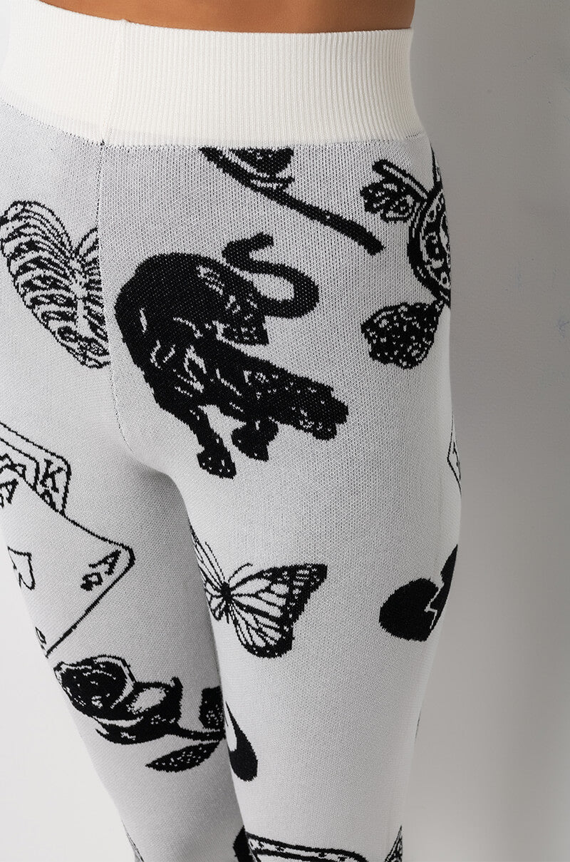 ROLL THE DICE KNIT JOGGER