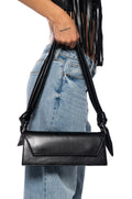 ROSHI BLACK TIE HANDLE PURSE