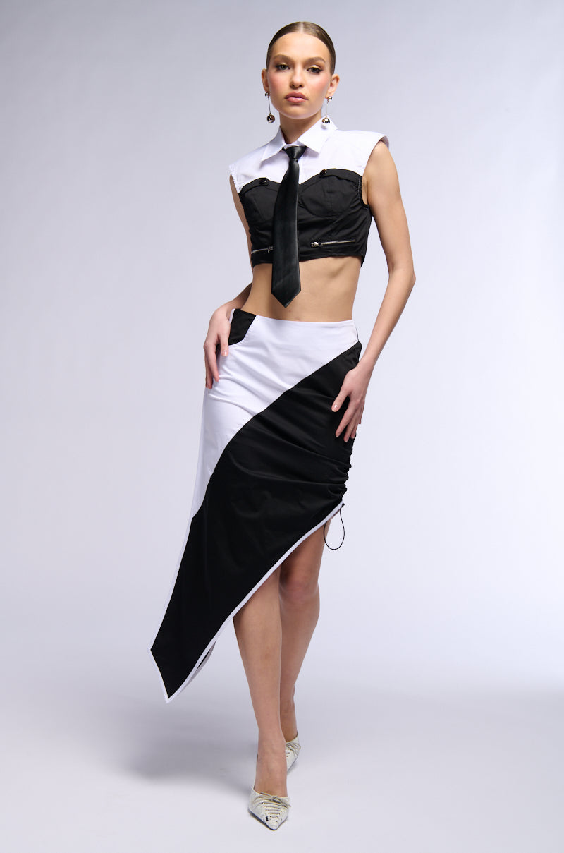 SABRINA TIE DETAIL CORSET BLOUSE