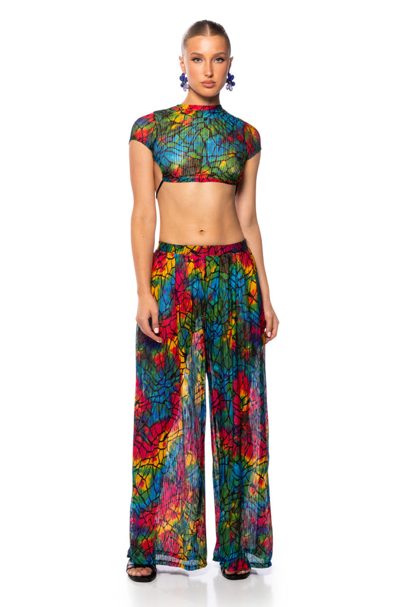 SAY MY NAME COLORFUL PALAZZO PANT
