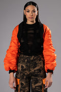 SCOTLAND YARD CROP BOLERO BOMBER JACKET