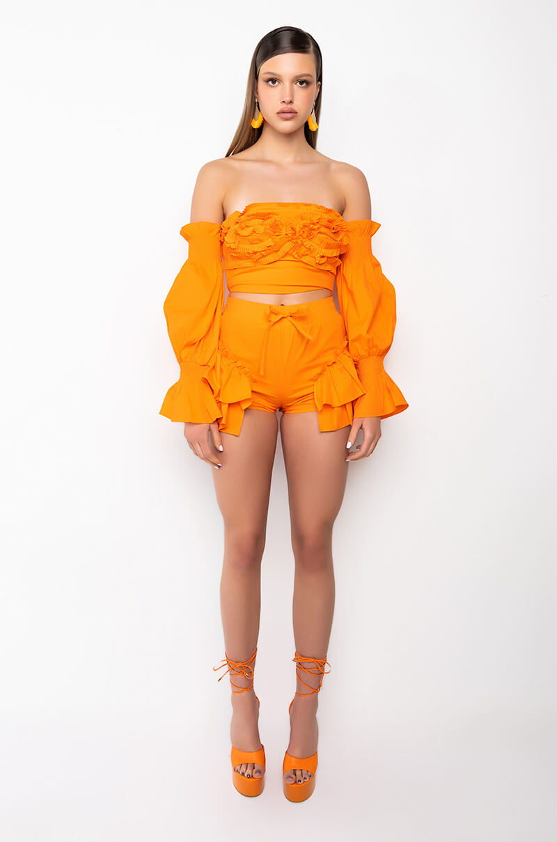 SEYCHELLES RUFFLE DETAIL SHORT