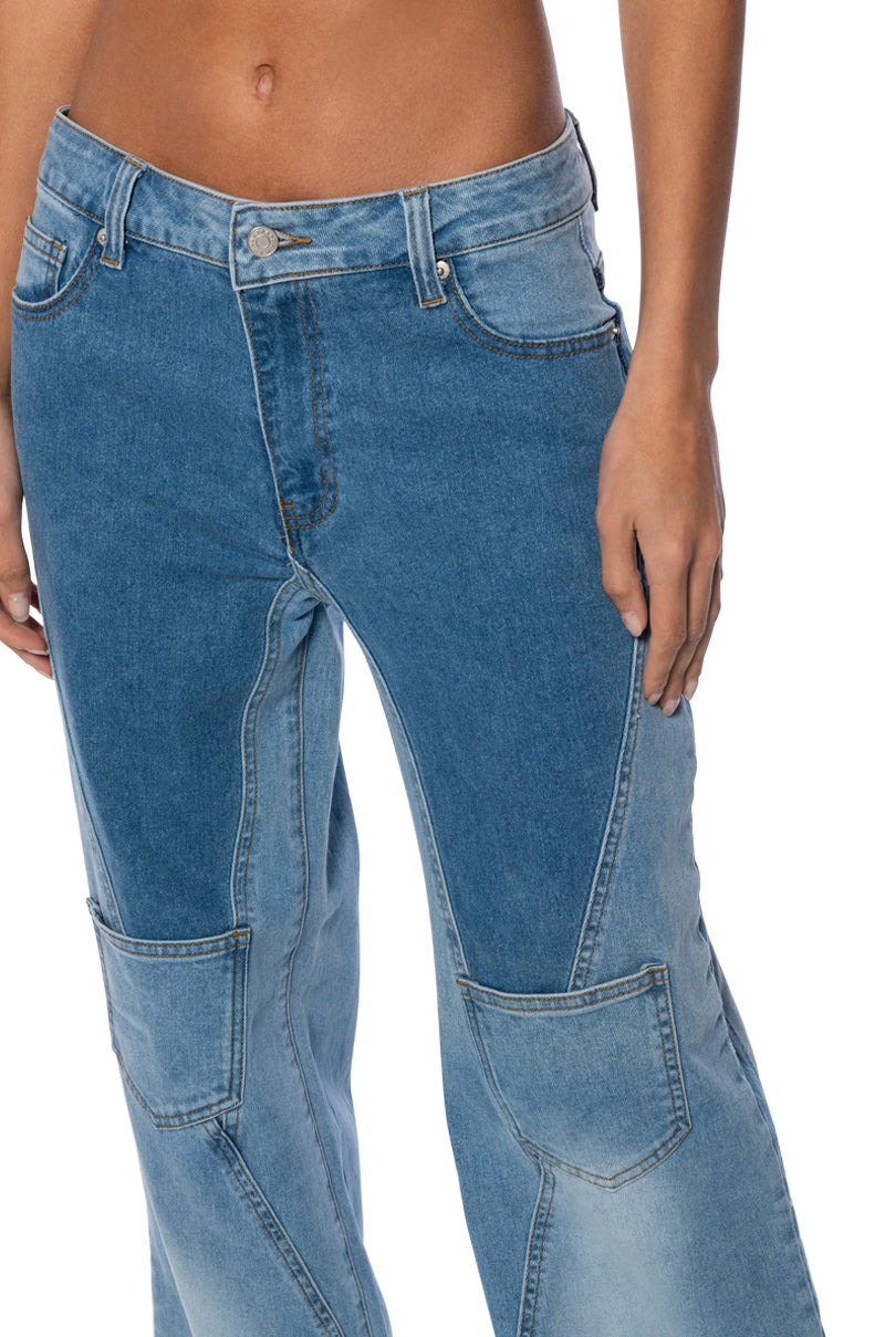 SHADES OF BLUE RELAXED FIT JEANS