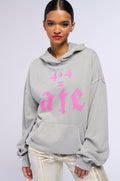 SHE ATE LONG SLEEVE GRAPHIC HOODED SWEATSHIRT