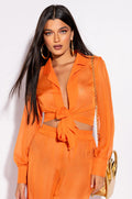 KEILANI TIE FRONT BLOUSE