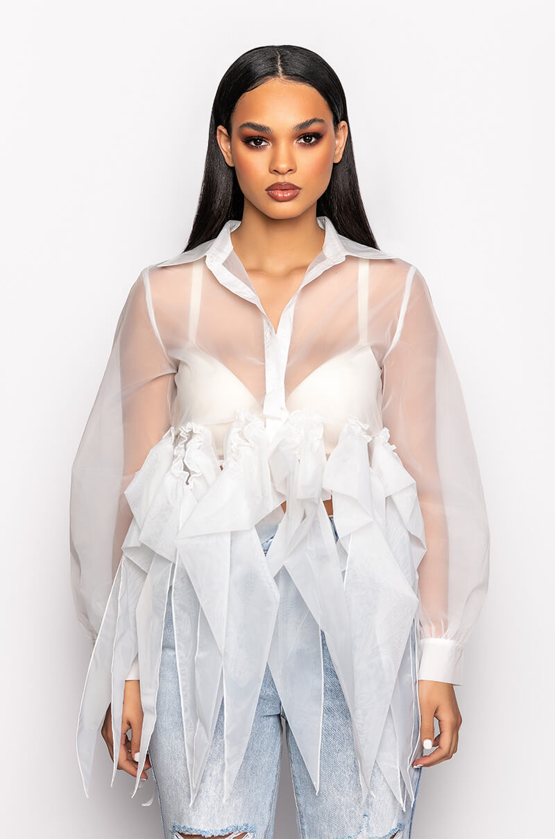 ENSLEY BUTTON DOWN BLOUSE
