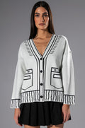 SKETCHY OVERSIZED CARDIGAN