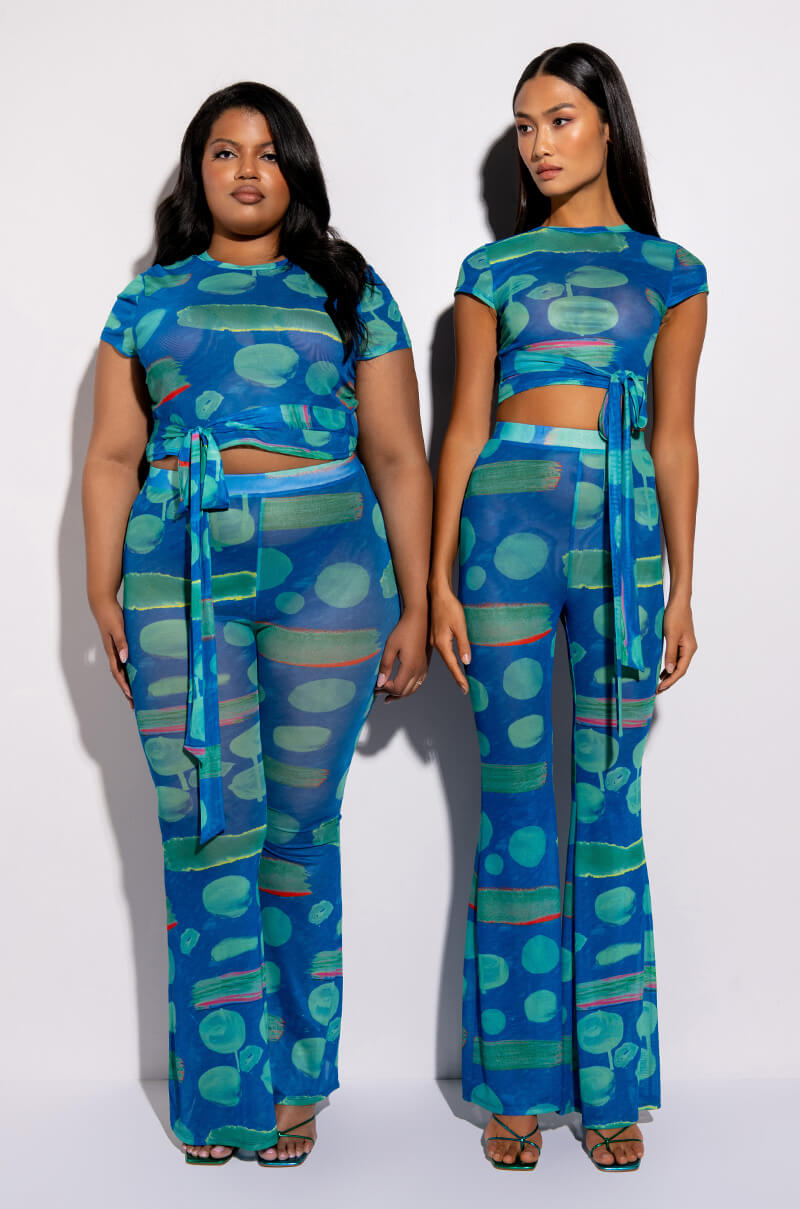SKYART X AKIRA CROPPED MESH TOP