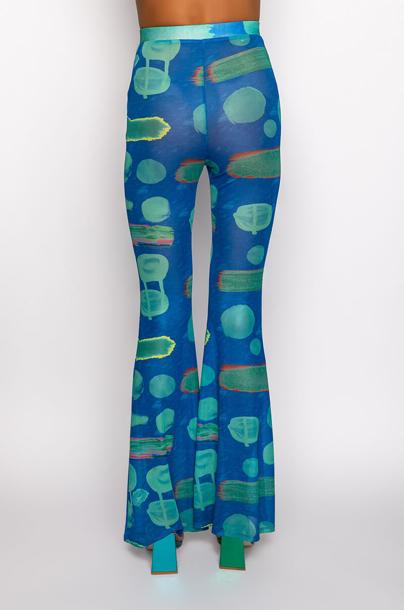 SKYART X AKIRA WIDE LEG MESH LEGGINGS