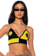 SMILE ABOUT IT HALTER TOP