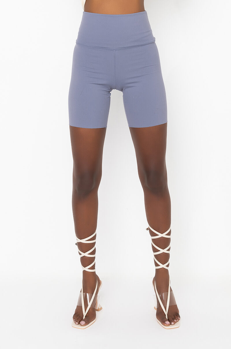 SNATCHED HIGH RISE BIKER SHORTS