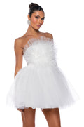SOMETHING SLIGHT TULLE MINI DRESS